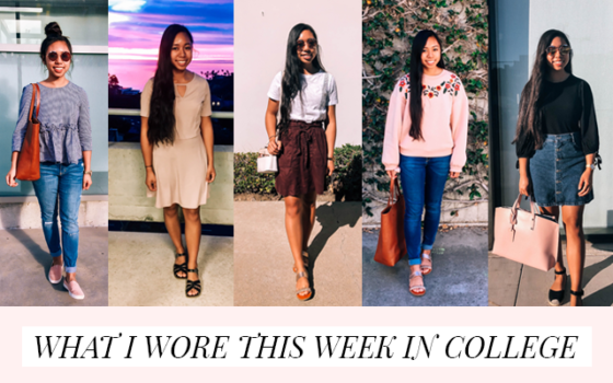 What I Wore This Week in College | Spring Outfits for School