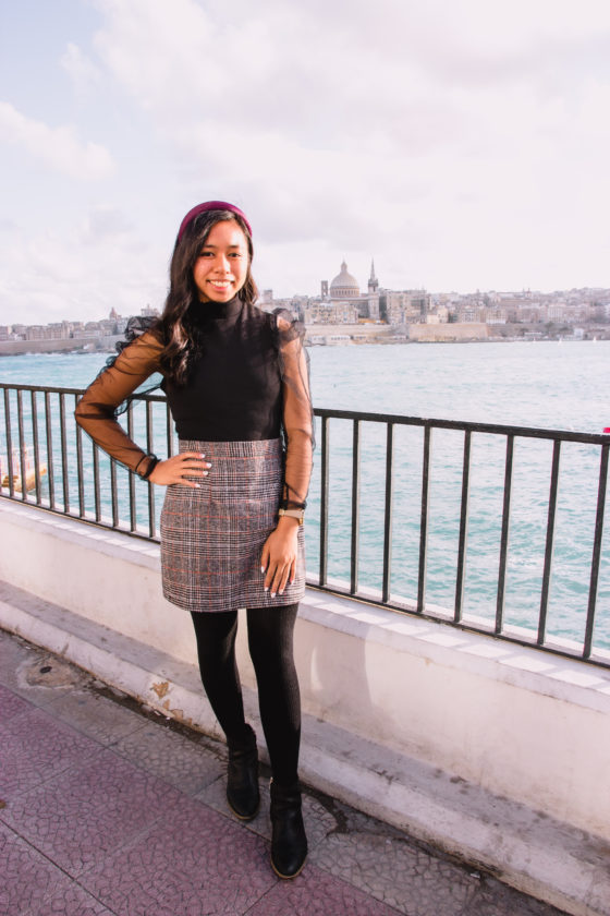 What to Wear In Europe: 6 Essential Outfits
- shein black organza top and shein plaid skirt
