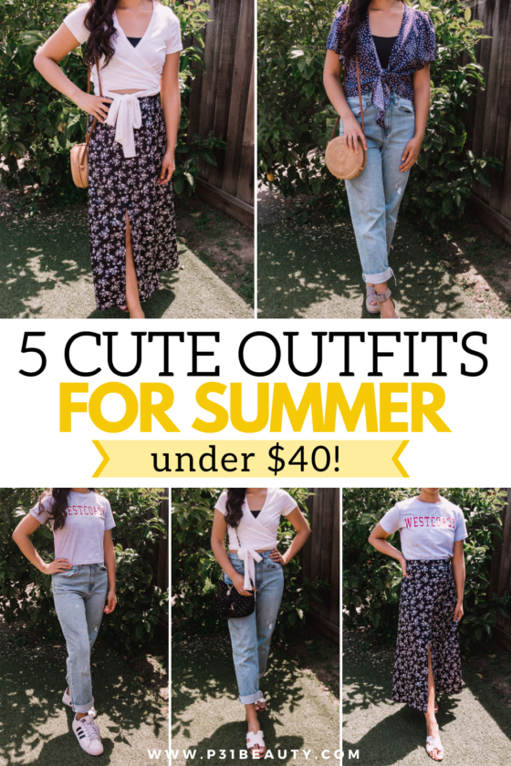 5 Cute Summer Outfits for 2020 (On a $40 Budget Edition!)