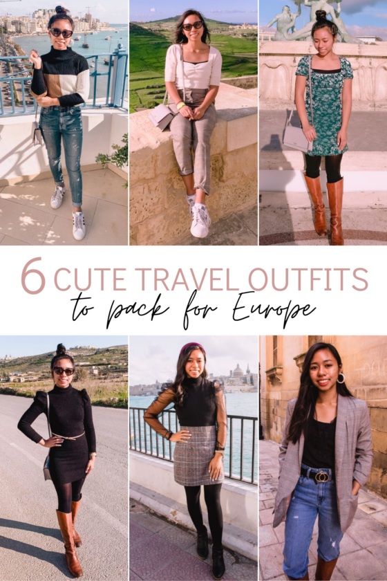 Europe Travel Outfits: 6 Cute Outfits for Traveling to Europe