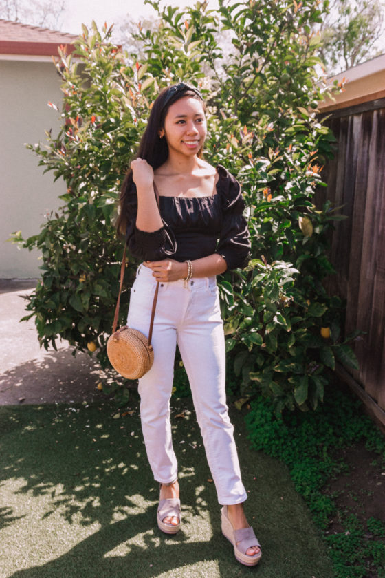 Are you wondering how to wear white jeans this spring and summer? Read this post for 6 casual white jean looks that you can wear to work, school, and on dates!