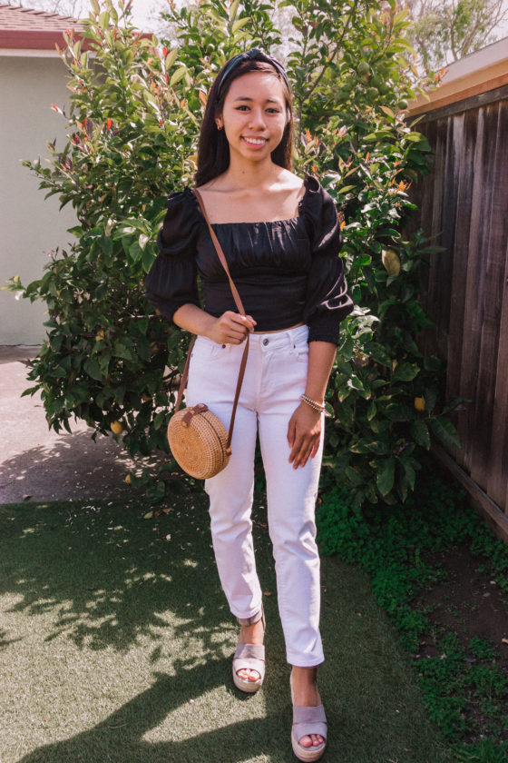 Wondering how to wear white jeans this spring and summer? Read this post for some inspiration on classy and casual white jean looks that you can wear to work, school, and dates. Click to see 6 outfits with white jeans that you can copy!